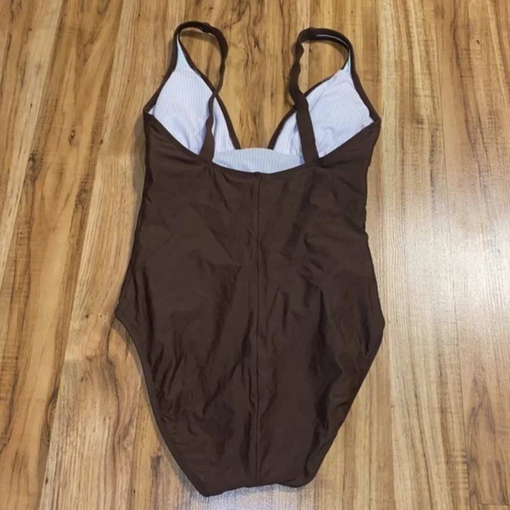 Tommy Hilfiger one piece swimsuit brown size 10